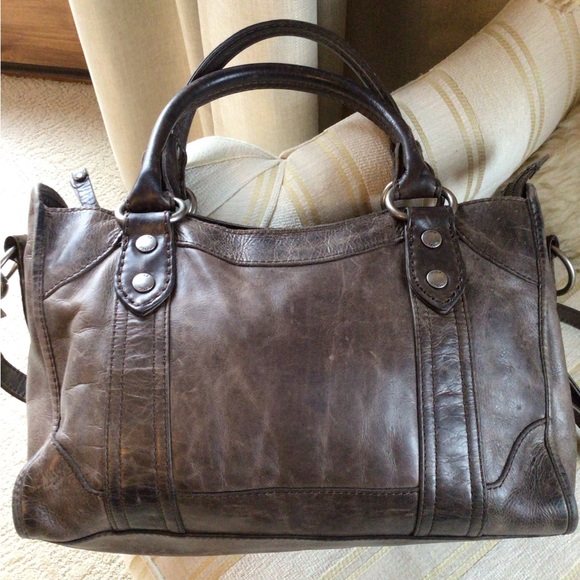 Frye distressed leather handbag - Picture 3 of 10